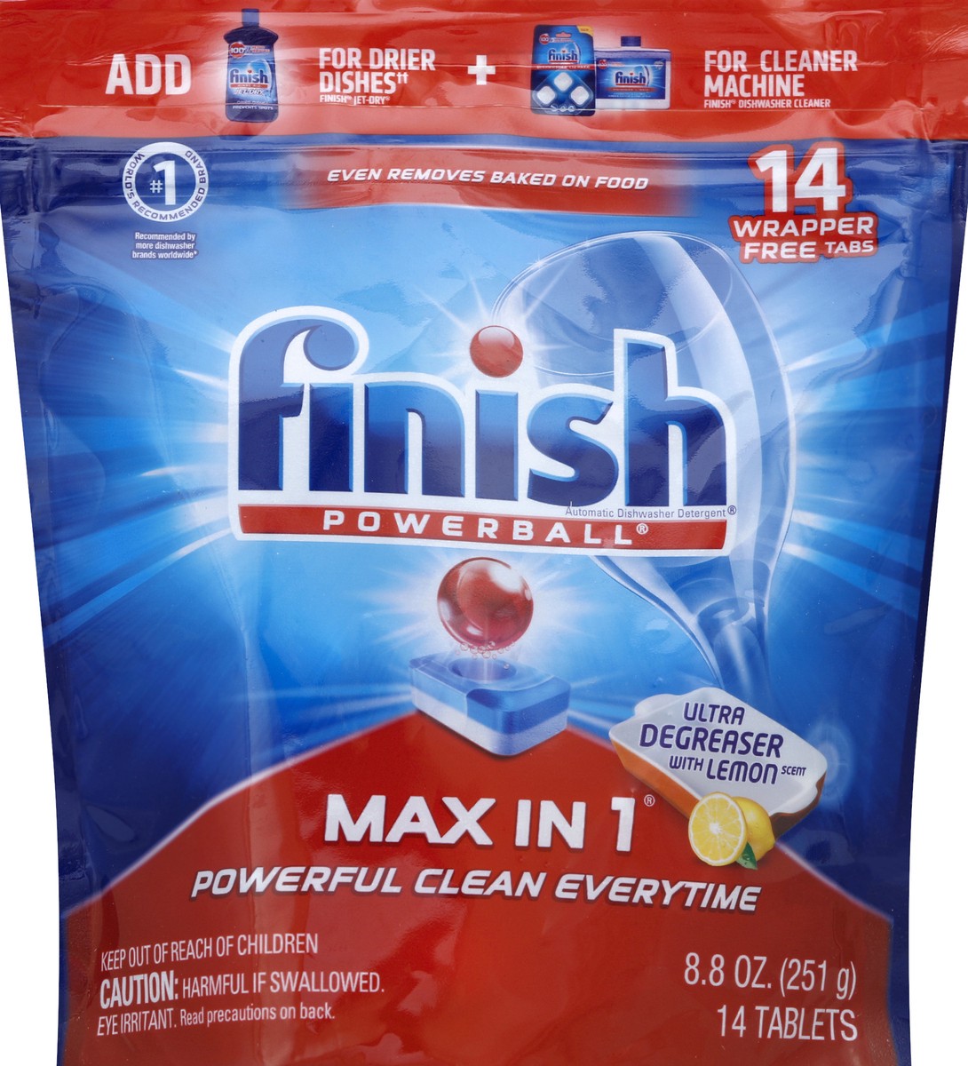 slide 5 of 6, Finish Automatic Dishwasher Detergent 14 ea, 14 ct