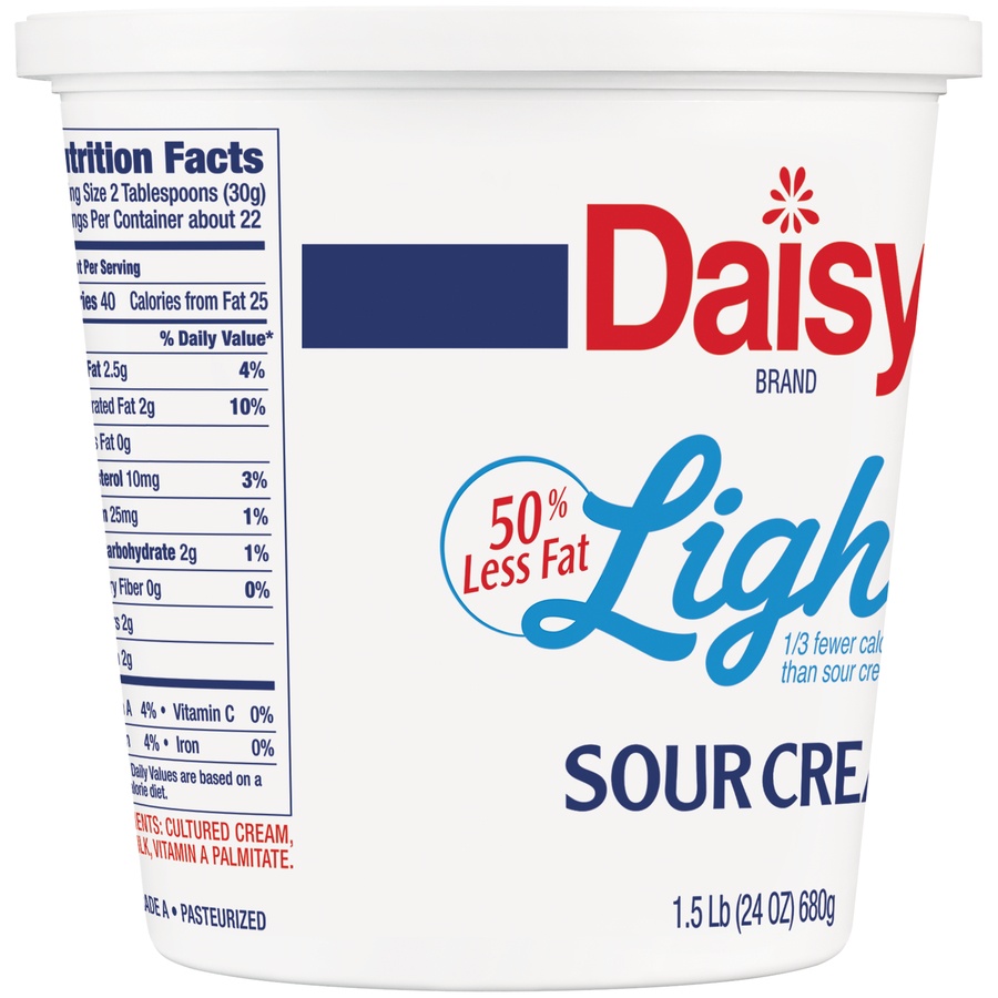 slide 2 of 6, Daisy Light Sour Cream, 24 oz