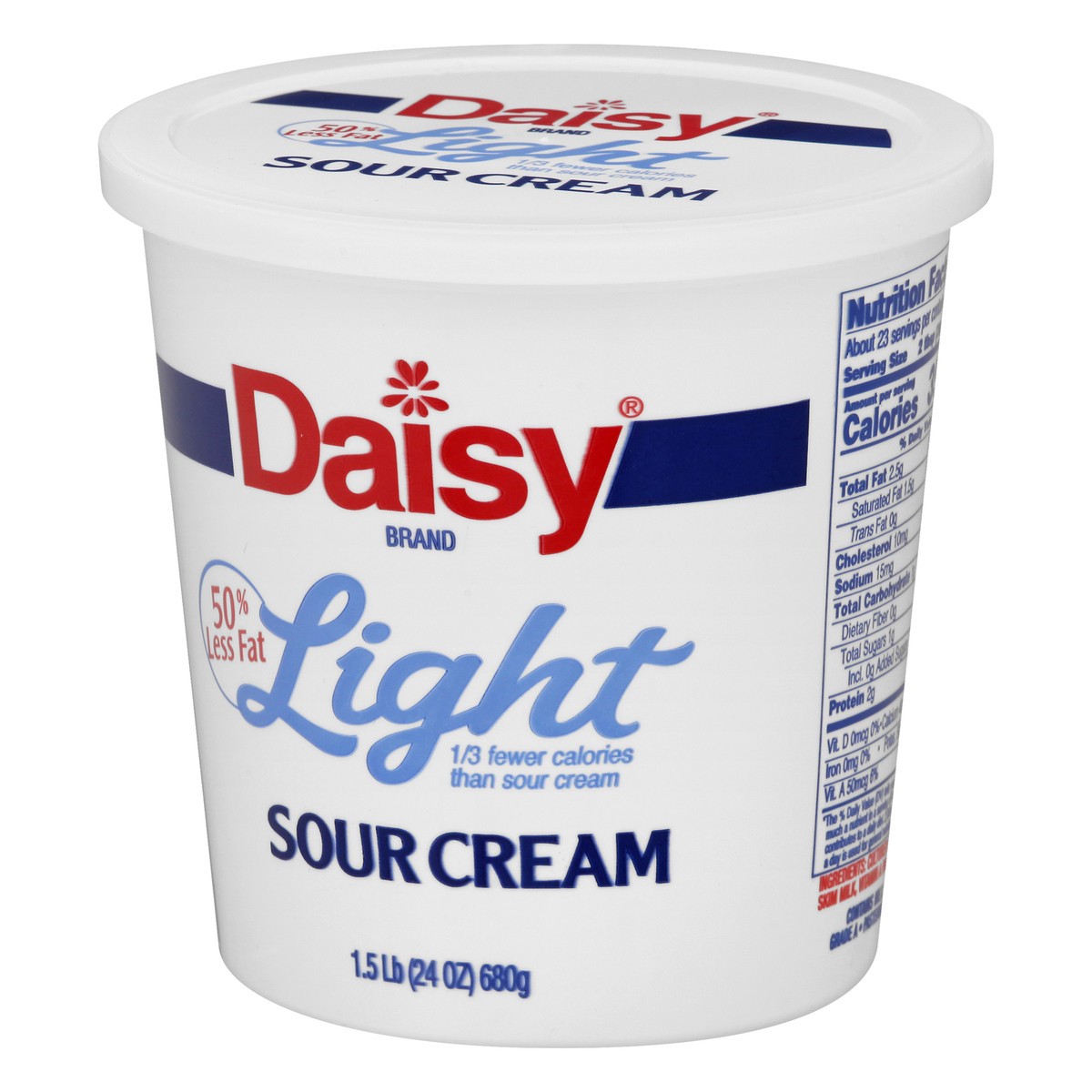 slide 12 of 12, Daisy Light Sour Cream, 24 oz