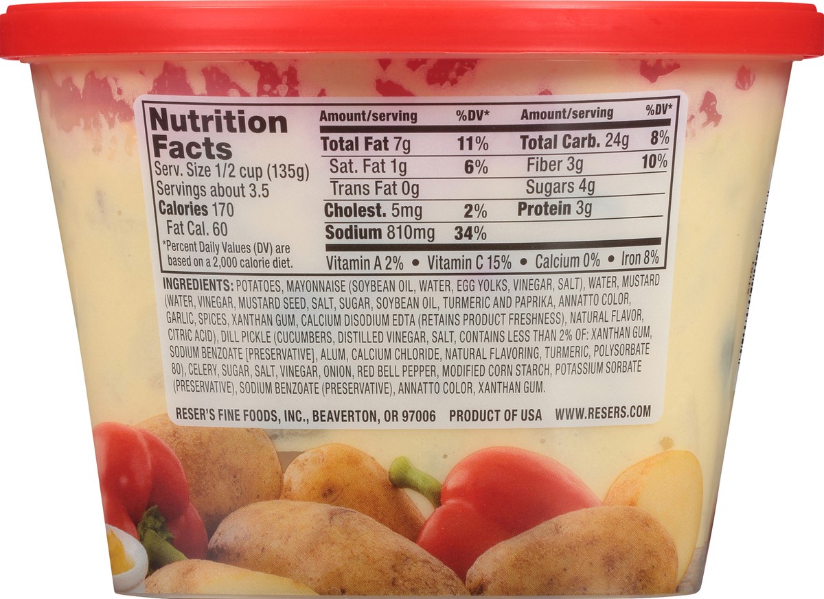 slide 7 of 11, Reser's Mustard Potato Salad, 1 lb