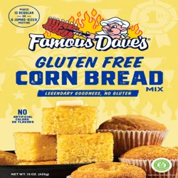 Famous Dave's Gluten Free Corn Bread Mix, 15 oz