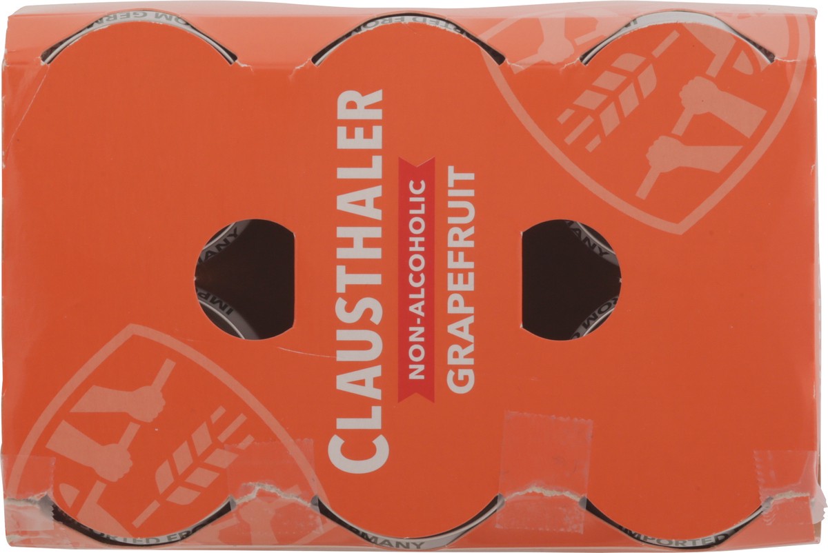 slide 7 of 11, Clausthaler Non-Alcoholic Grapefruit Beer 6 - 11.2 fl oz Cans, 6 ct; 11.2 oz