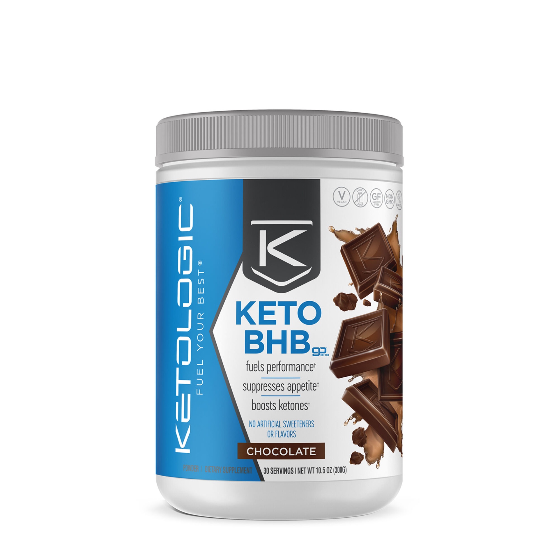 slide 1 of 1, KetoLogic Keto BHB - Chocolate, 1 ct