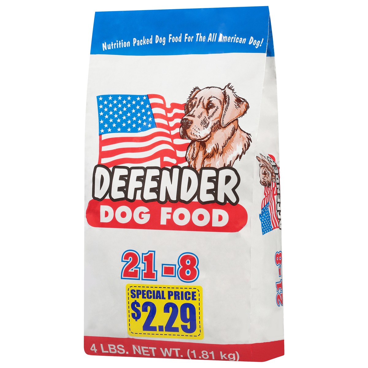slide 3 of 9, Defender Adult Dry Dog Food, 4 lb