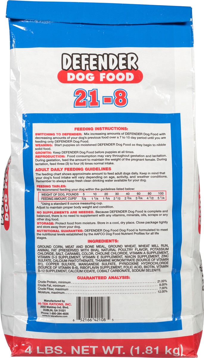 slide 5 of 9, Defender Adult Dry Dog Food, 4 lb