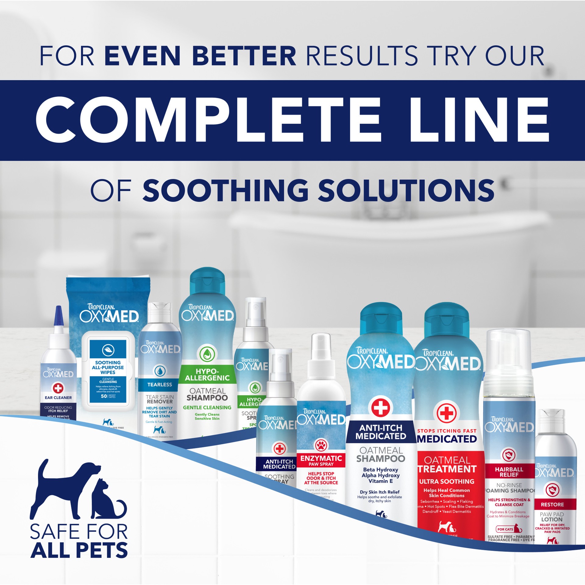 slide 5 of 8, TropiClean OxyMed Enzymatic Paw Odor and Itch Spray, 8oz, 8 oz