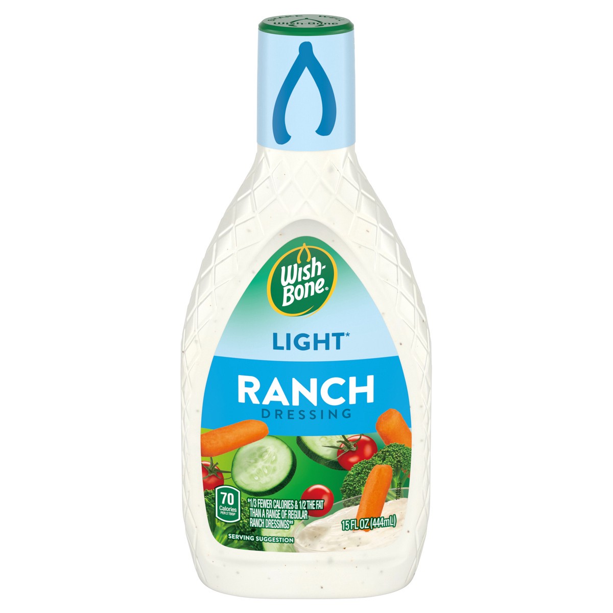 slide 1 of 5, Wish-Bone Light Ranch Salad Dressing, 15 fl. oz., 15 fl oz