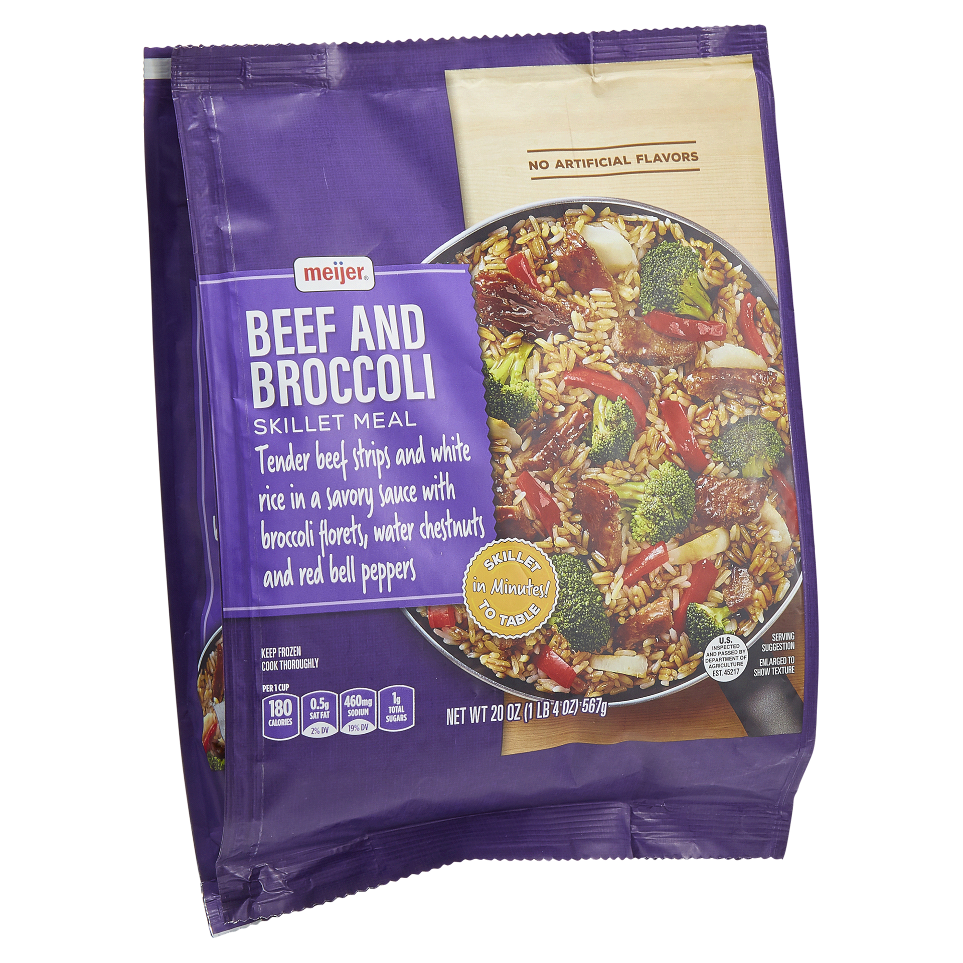 slide 16 of 25, Meijer Beef and Broccoli Skillet Meal, 20 oz