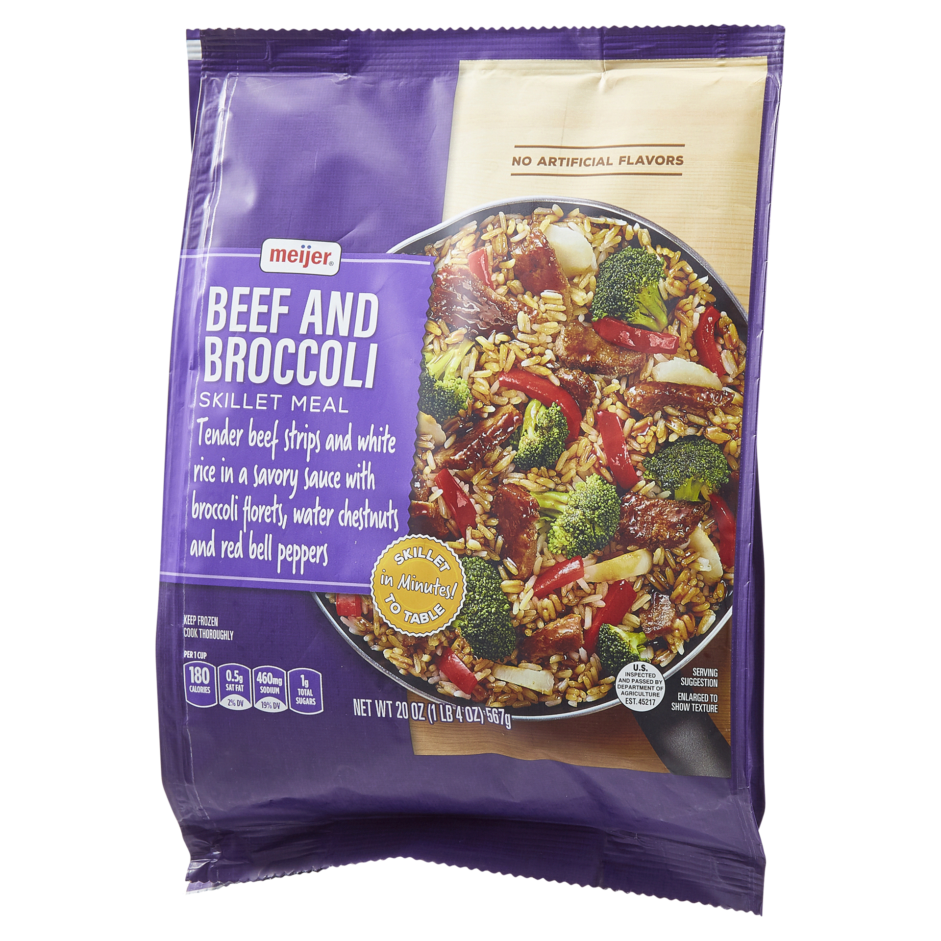 slide 8 of 25, Meijer Beef and Broccoli Skillet Meal, 20 oz