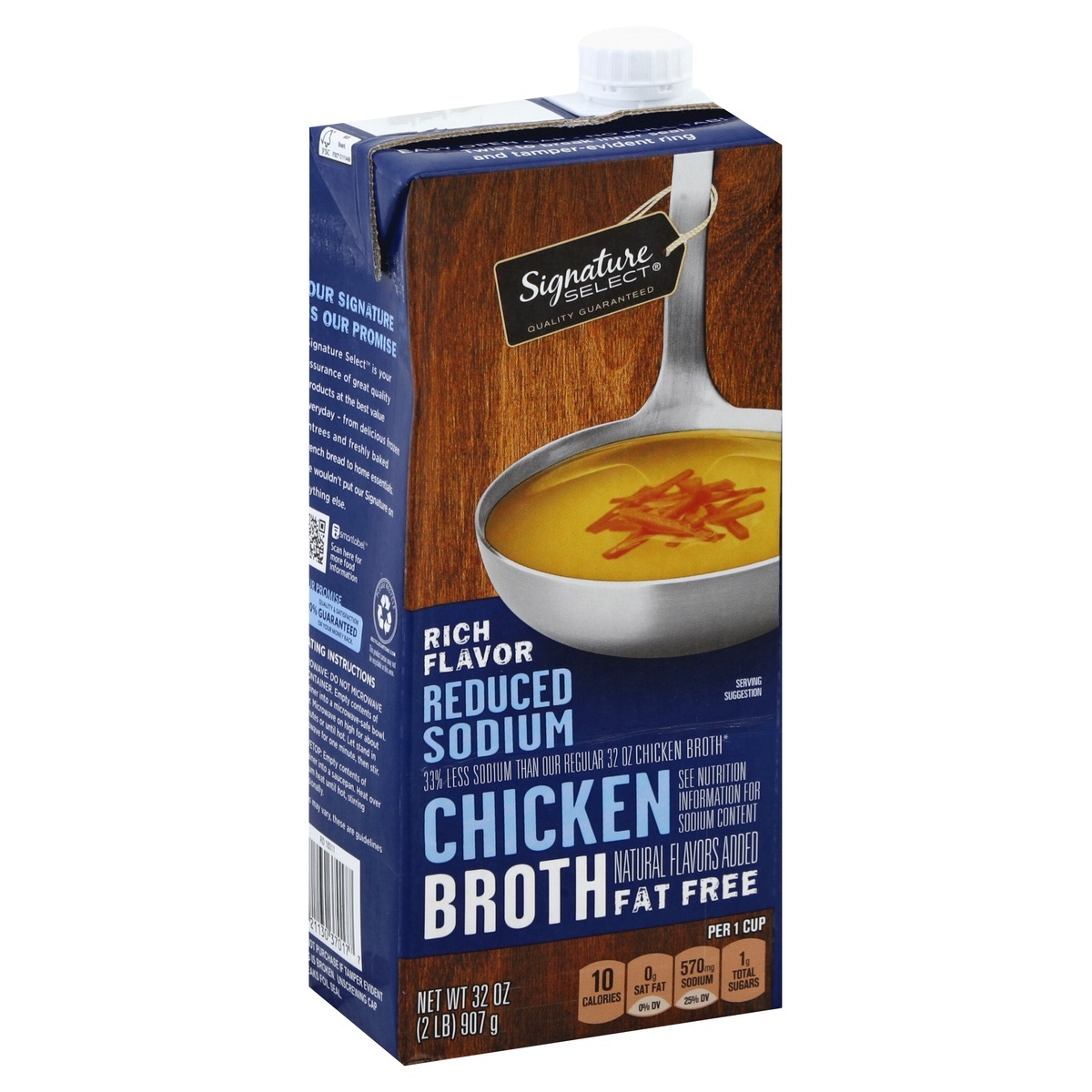 slide 1 of 7, Signature Select Broth 32 oz, 32 oz