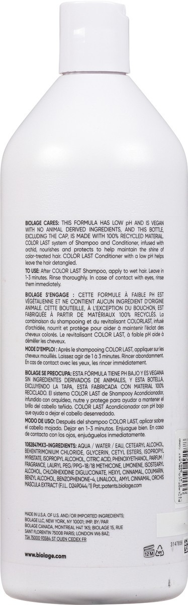 slide 5 of 9, Biolage Matrix Biolage Colorlast Biolage Colorlast Orchid Conditioner 33.8 Ounces, 33 oz