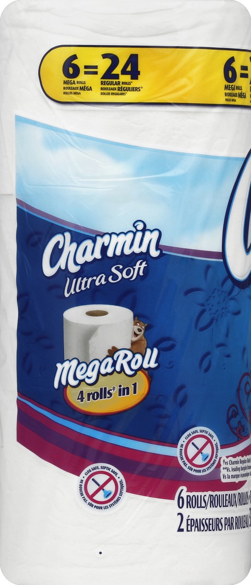 slide 4 of 7, Charmin Bathroom Tissue 6 ea, 6 ct