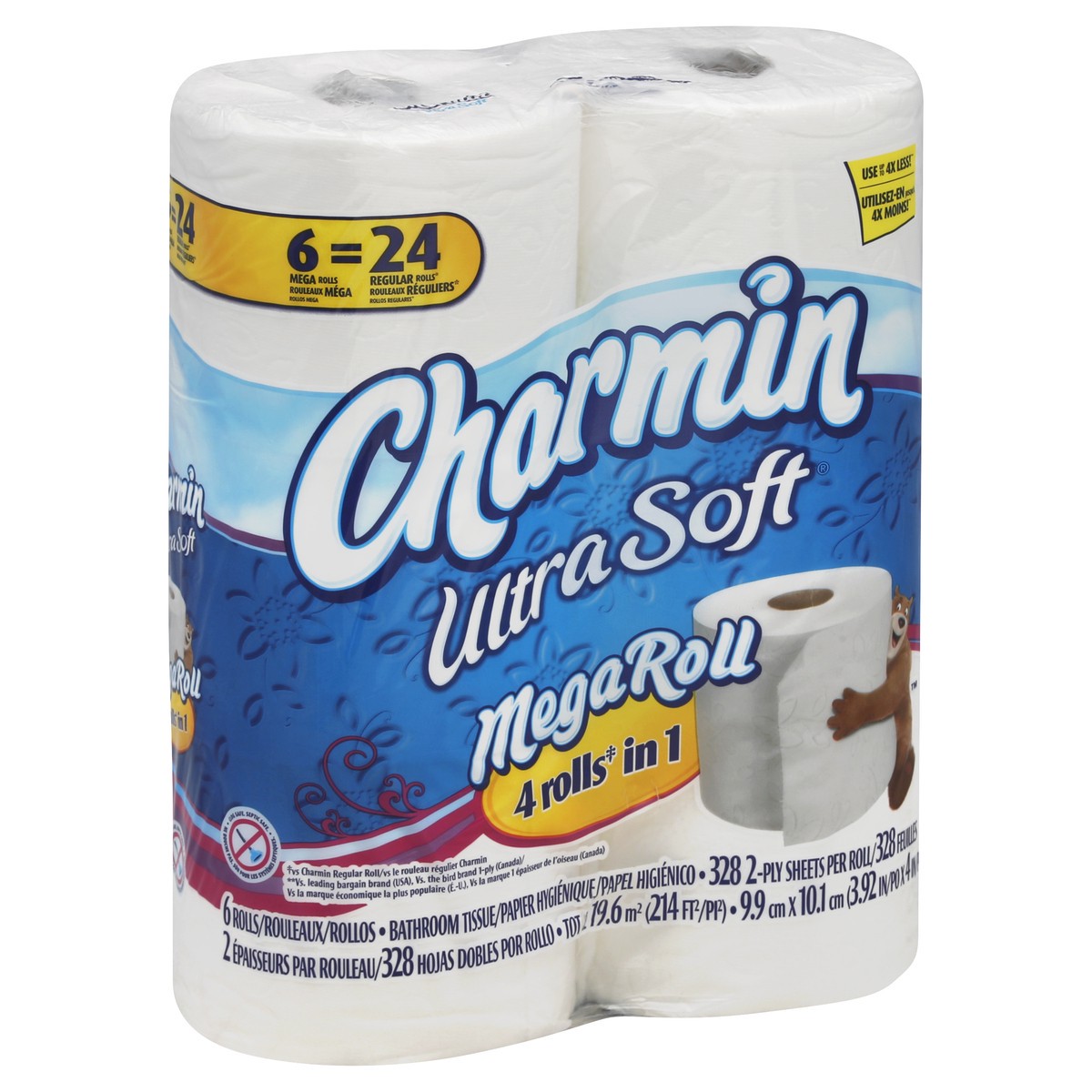 slide 3 of 7, Charmin Bathroom Tissue 6 ea, 6 ct