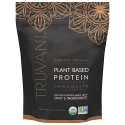 Truvani Organic Plant Based Chocolate Flavored Protein Powder 11.82 oz