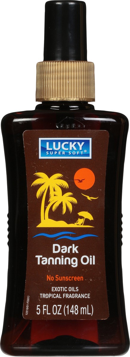 slide 9 of 9, Lucky Super Soft No Sunscreen Dark Tanning Oil 5 fl oz, 5 fl oz