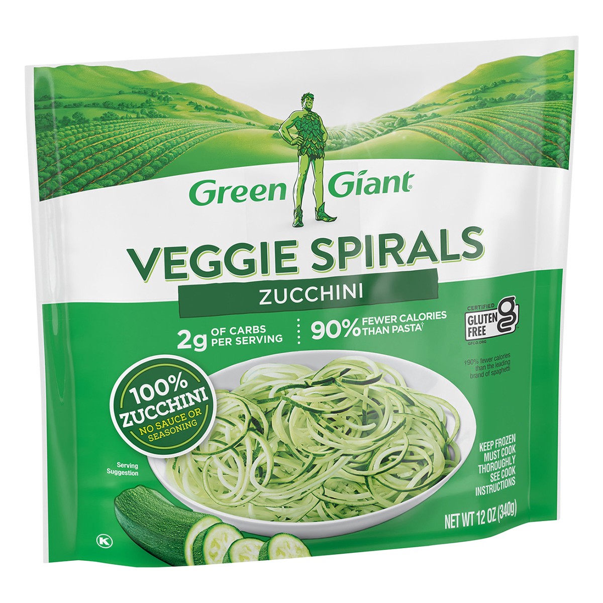 slide 3 of 13, Green Giant Veggie Spirals Zucchini, Frozen Vegetables, 12 OZ, 12 oz