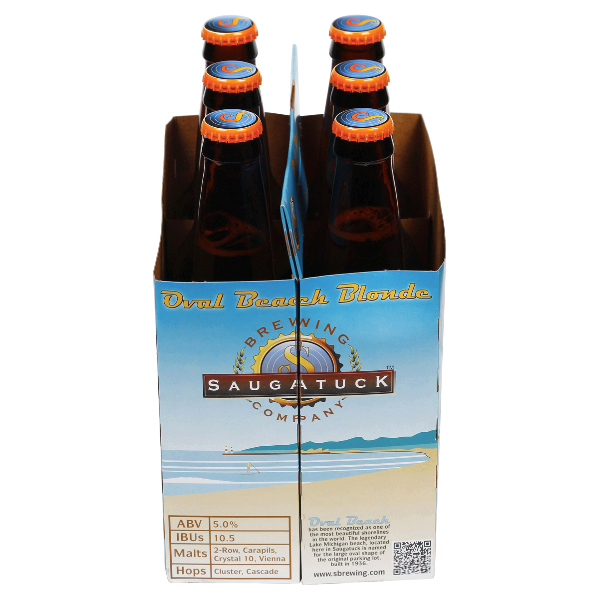 slide 5 of 6, Saugatuck Oval Beach Blonde, 6 ct; 12 fl oz