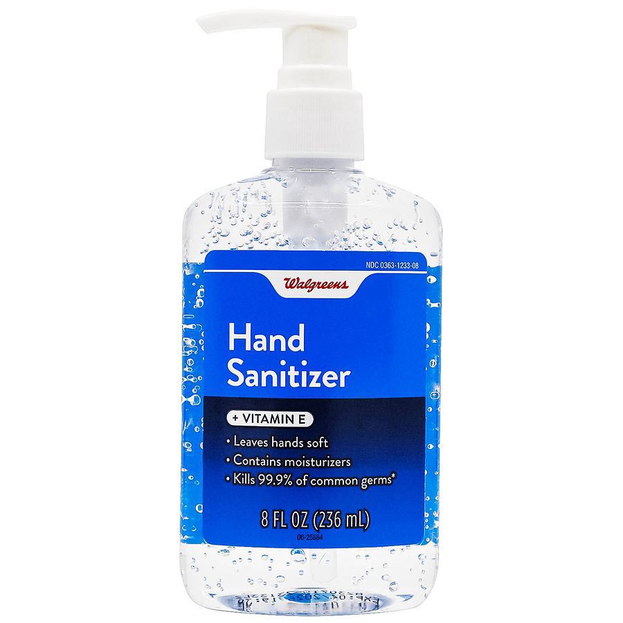 slide 1 of 4, Walgreens Hand Sanitizer + Vitamin E, 8 fl oz