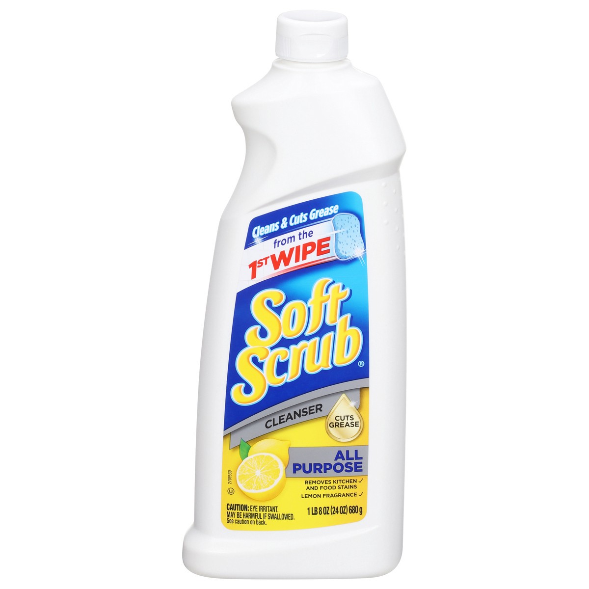 slide 1 of 12, Soft Scrub All Purpose Lemon Fragrance Cleanser 24 oz, 1 lb 8 oz