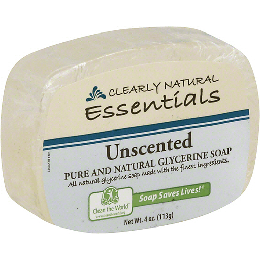 slide 2 of 2, Clearly Natural Unscented Glycerin Bar Soap, 4 oz