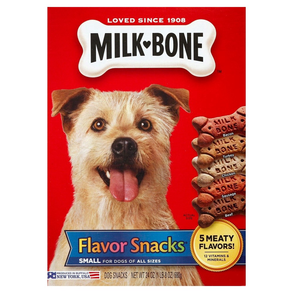 slide 34 of 43, Milk-Bone Flavor Snacks Small Dog Biscuits, Flavored Crunchy Dog Treats, 24 Oz., 24 oz