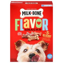 Milk-Bone Flavor Snacks Small Dog Biscuits, Flavored Crunchy Dog Treats, 24 Oz.
