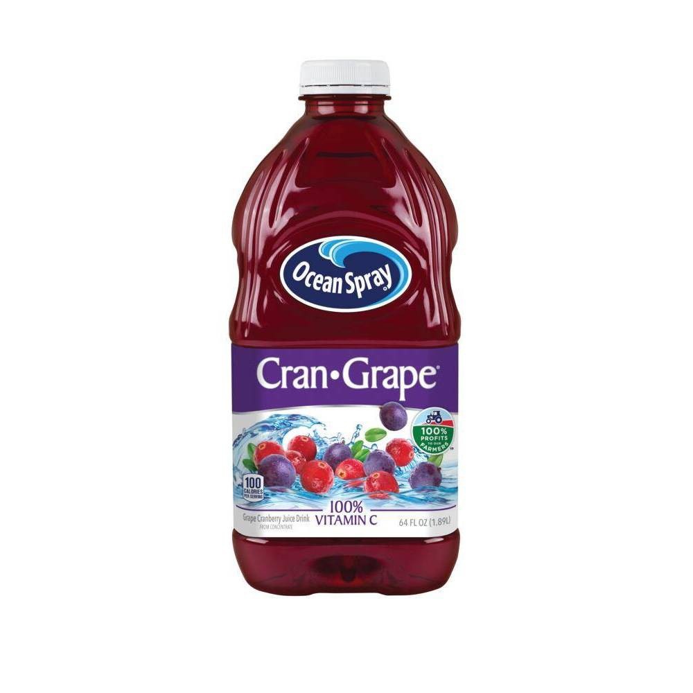 slide 1 of 6, Ocean Spray Cran-Grape Juice, 64 fl oz