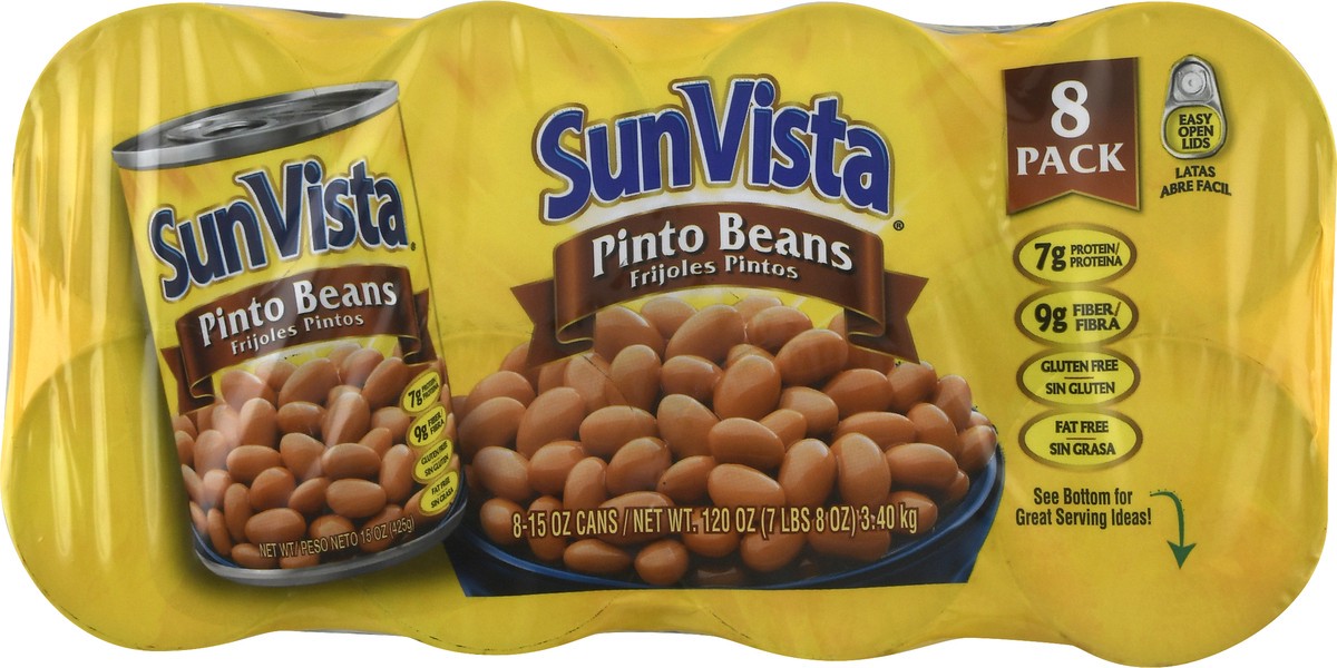 slide 2 of 10, SunVista 8 Pack Pinto Beans 8 ea, 8 ct