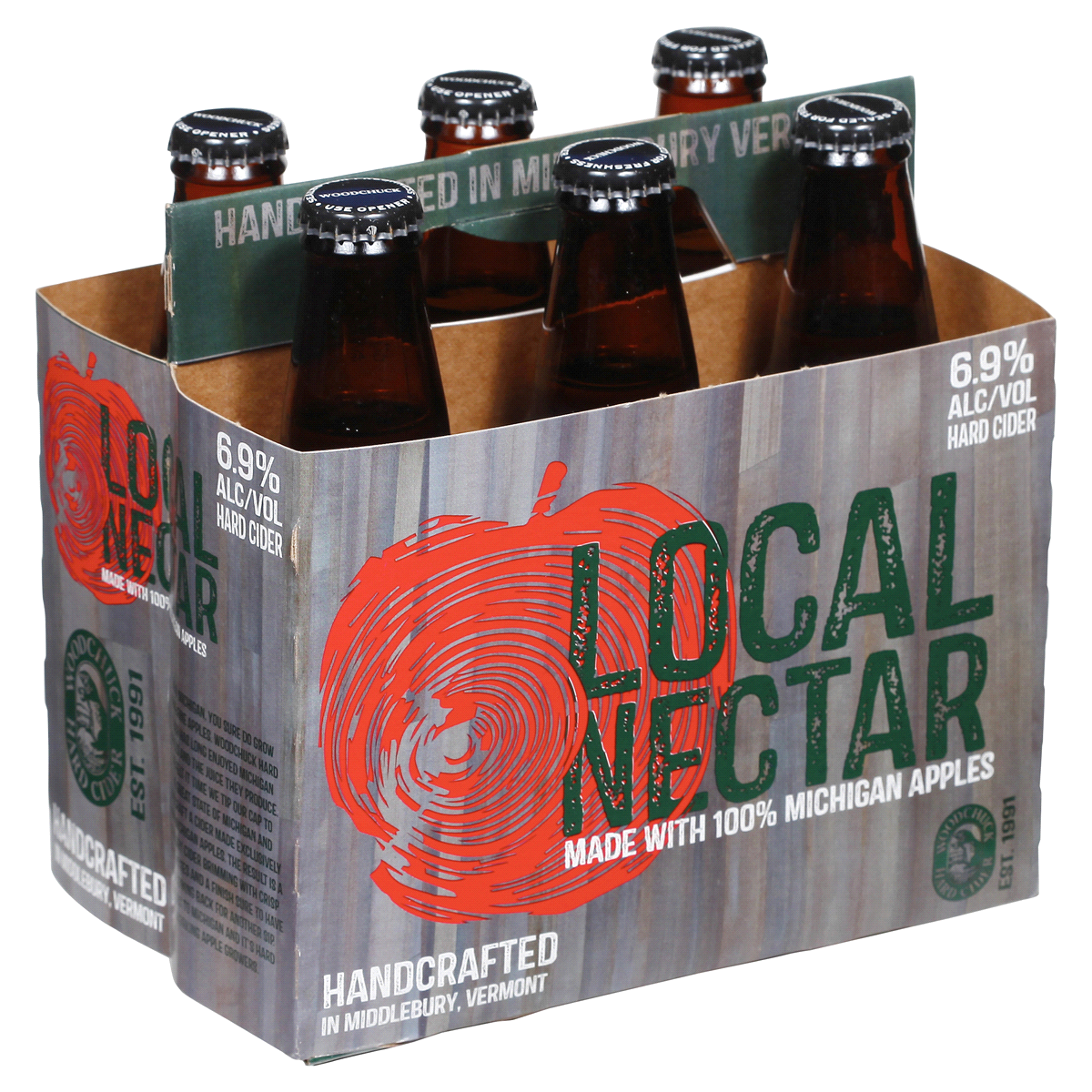 slide 5 of 5, Woodchuck Hard Cider Local Nectar, 6 ct; 12 oz