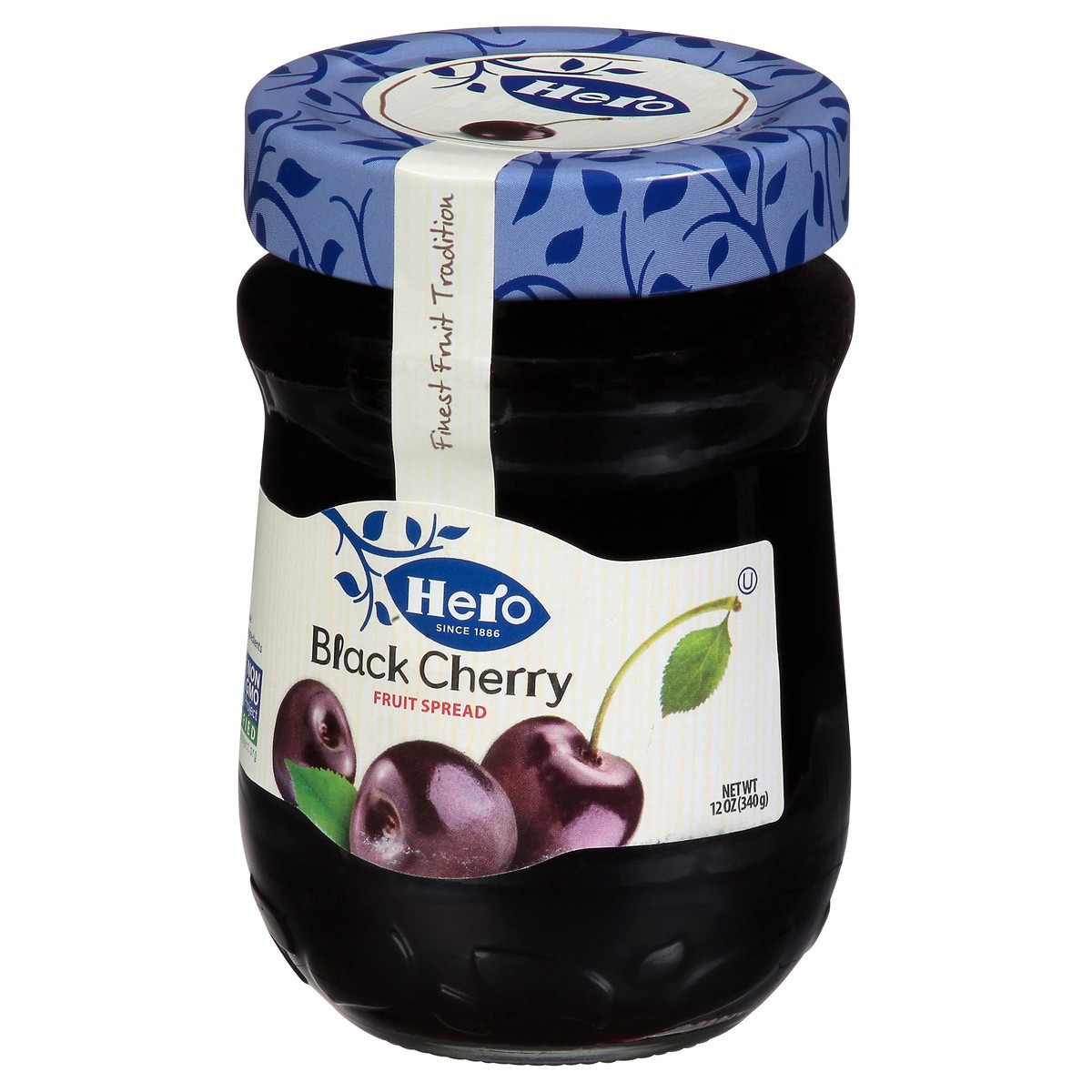 slide 7 of 12, Hero Fruit Spread Premium Black Cherry - 12 Oz, 12 oz