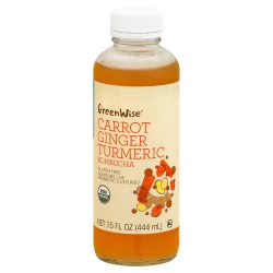 GreenWise Organic Carrot Ginger Turmeric Kombucha- 15 oz