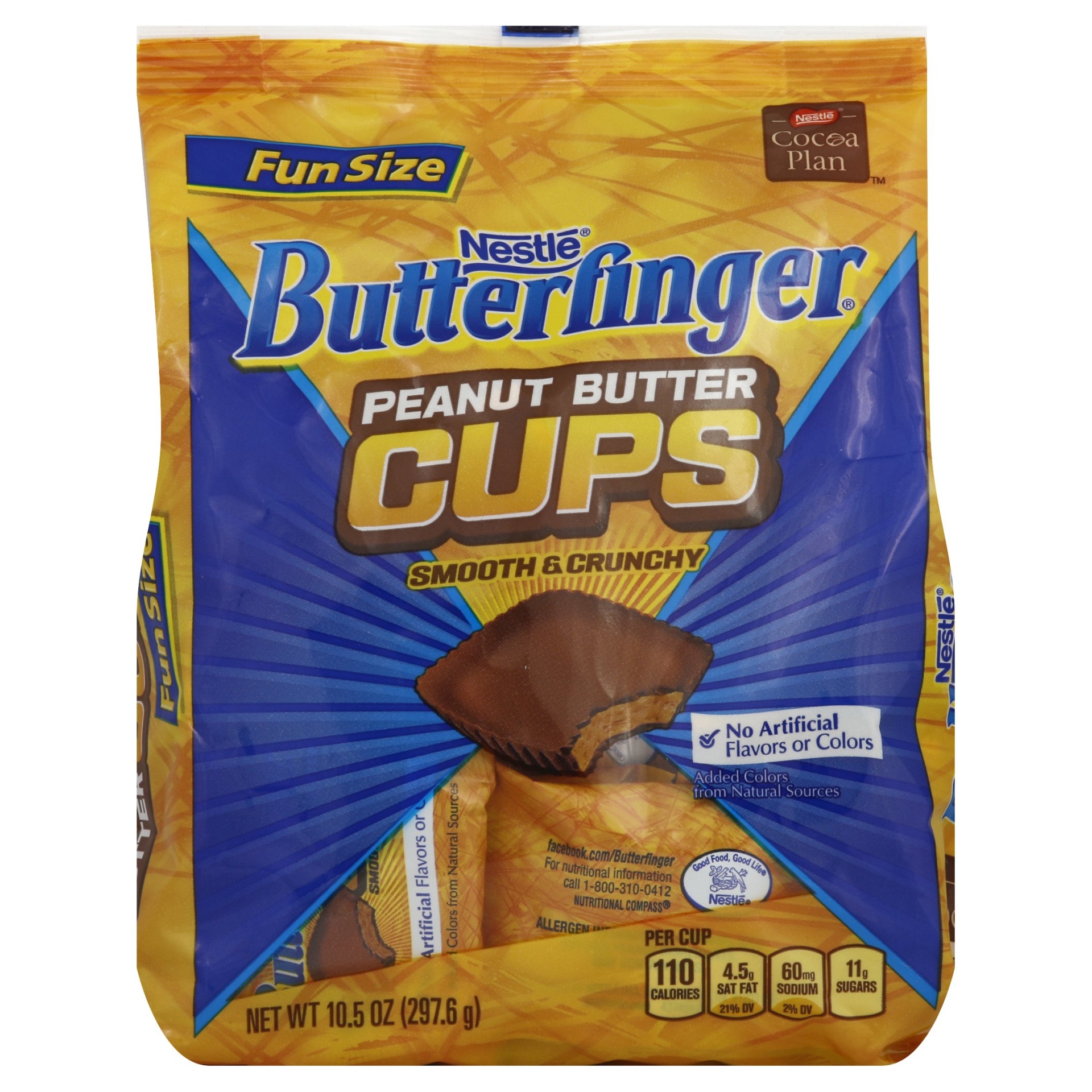 slide 1 of 1, Nestlé Butterfinger Peanut Butter Cups Smooth And Crunchy, 10.5 oz