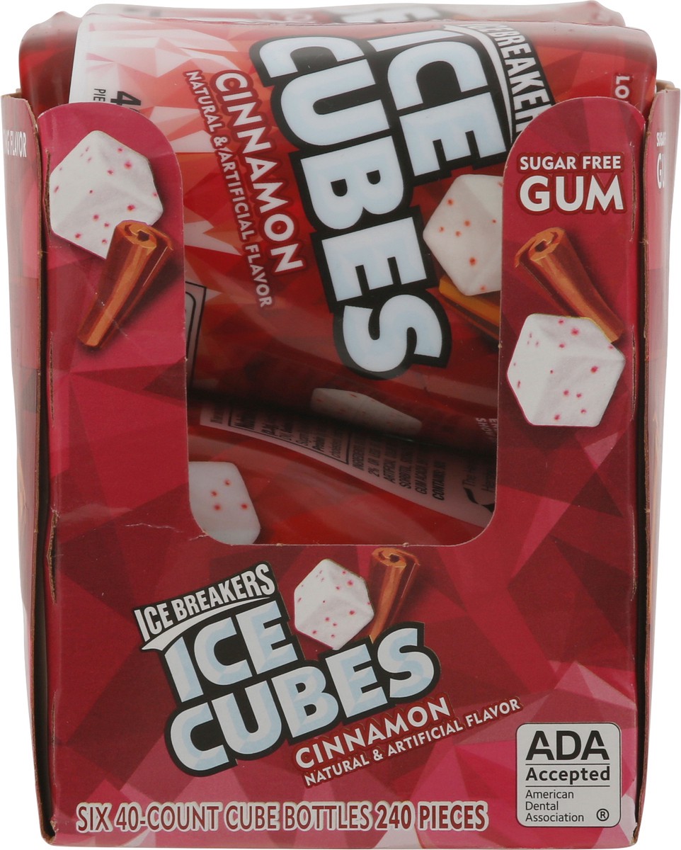 slide 8 of 9, Ice Breakers Ice Cubes Cinnamon Sugar Free Chewing Gum Bottle, 3.24 oz (40 Pieces), 3.24 oz