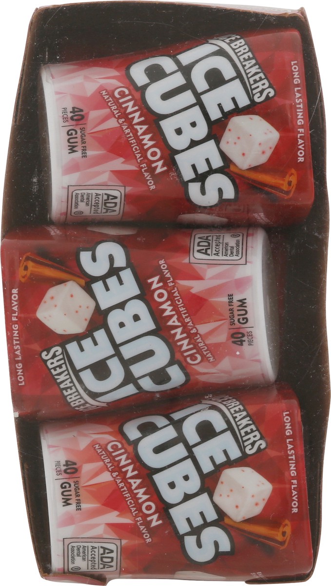 slide 2 of 9, Ice Breakers Ice Cubes Cinnamon Sugar Free Chewing Gum Bottle, 3.24 oz (40 Pieces), 3.24 oz