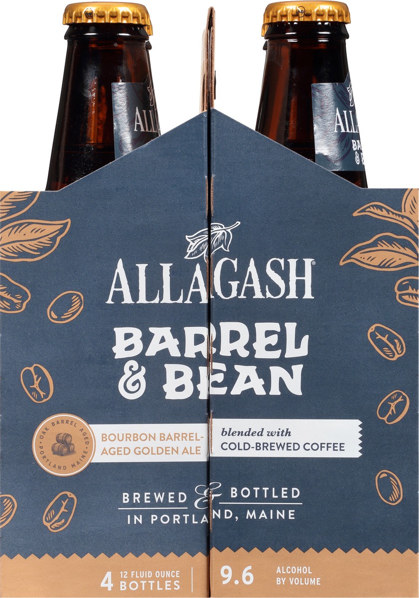 slide 2 of 11, Allagash Barrel & Bean Bourbon Aged Gold Ale with Coffee Ale 12oz 4 Pack Bottles, 48 oz