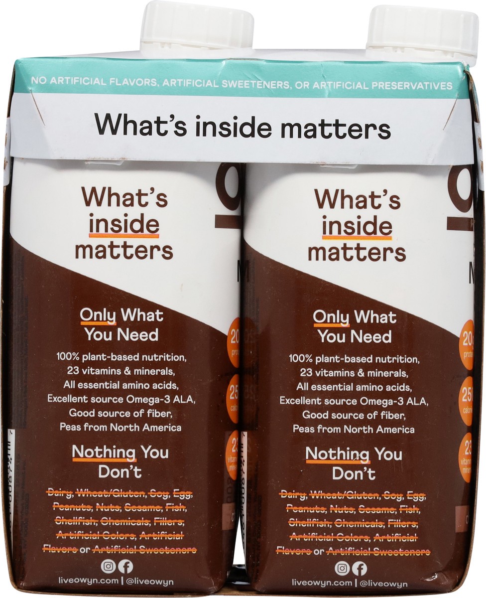 slide 10 of 13, OWYN Complete Chocolate Nutrition Shake 4 - 11.15 fl oz Shakes, 4 ct