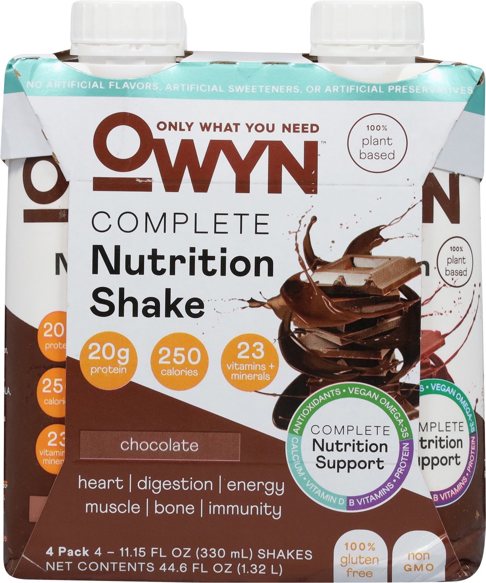slide 5 of 13, OWYN Complete Chocolate Nutrition Shake 4 - 11.15 fl oz Shakes, 4 ct