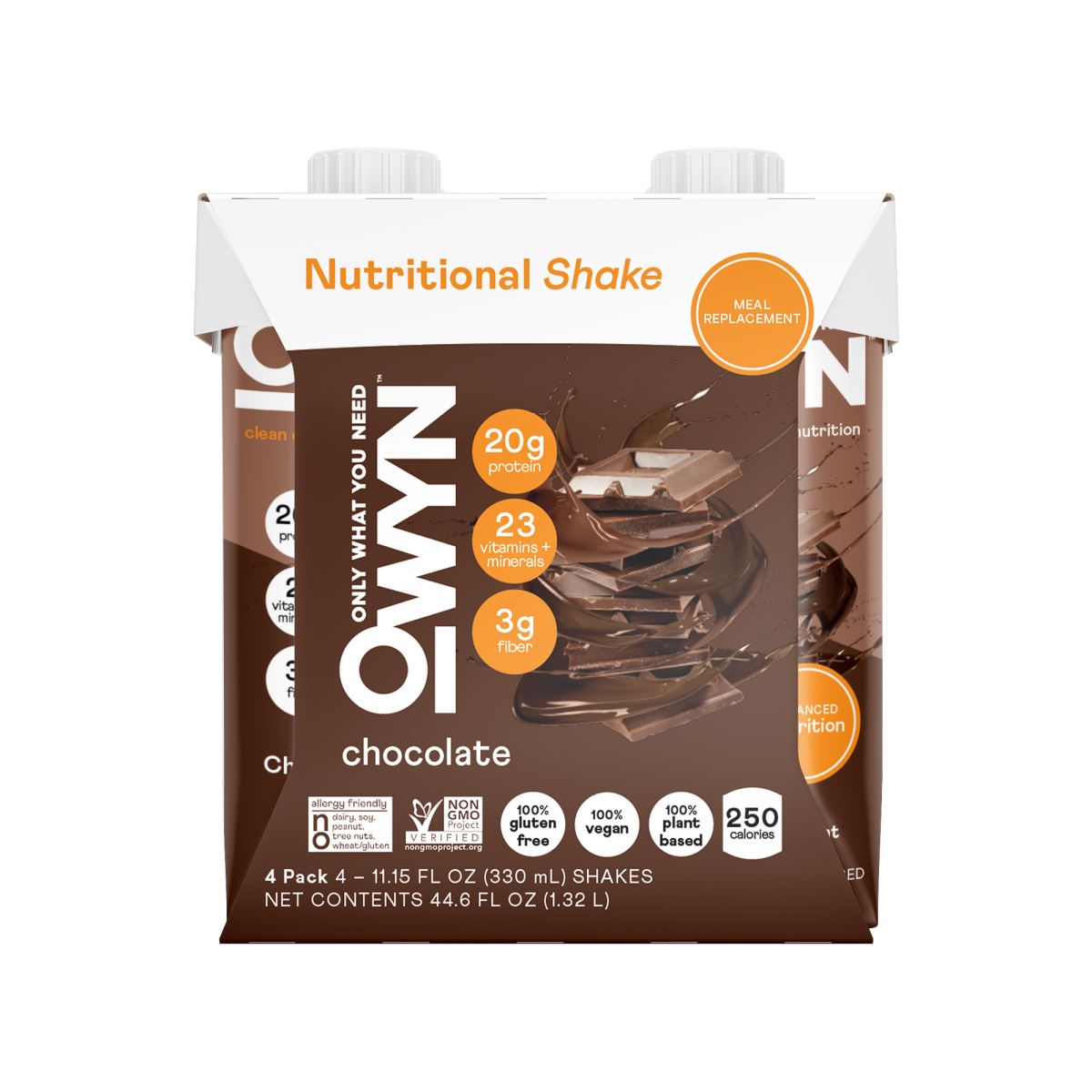 slide 1 of 13, OWYN Complete Chocolate Nutrition Shake 4 - 11.15 fl oz Shakes, 4 ct