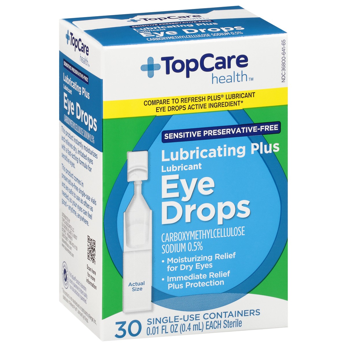 slide 2 of 16, Topcare Eye Carboxy Drops, 30 ct