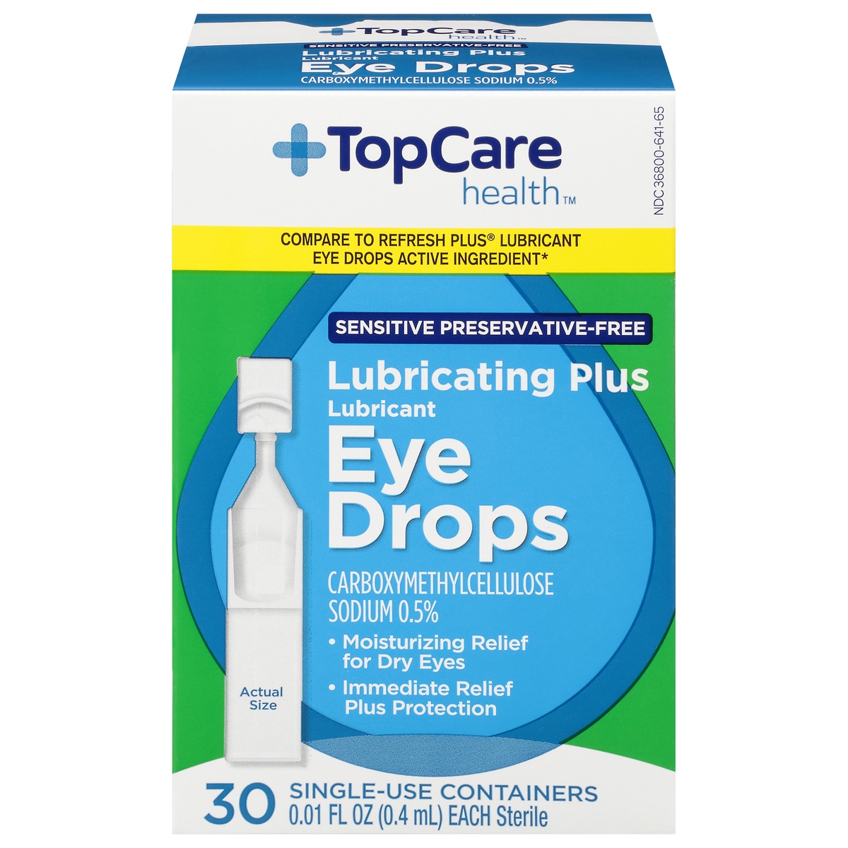 Topcare lubricating plus carboxymethylcellulose sodium 0 5 eye drops