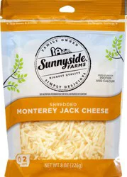 Sunnyside Farms Monterey Jack Shredded Cheese 8 oz