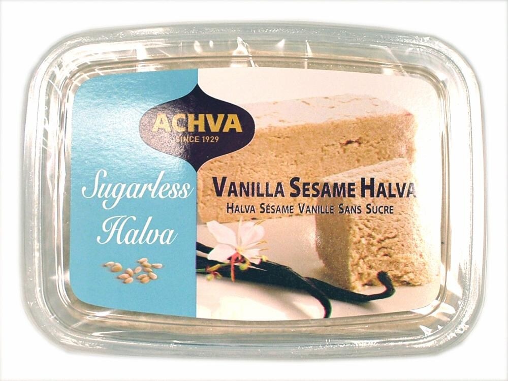 slide 1 of 1, Achva Sugarless Vanilla Sesame Halva, 10.5 oz
