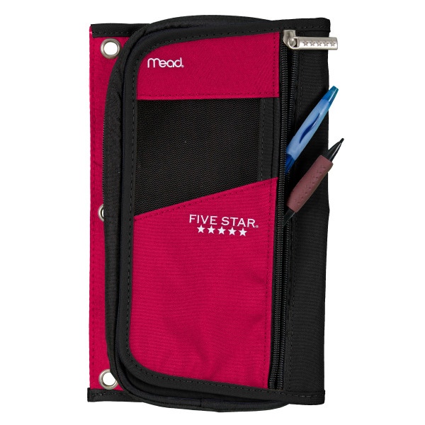 slide 1 of 1, Five Star Organizer Pencil Pouch, Assorted Colors (No Color Choice), 1 ct
