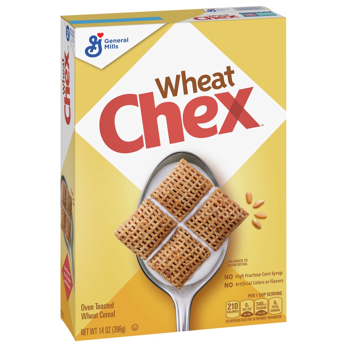 slide 6 of 9, Wheat Chex Breakfast Cereal, Made with Whole Grain, 14 oz, 14 oz