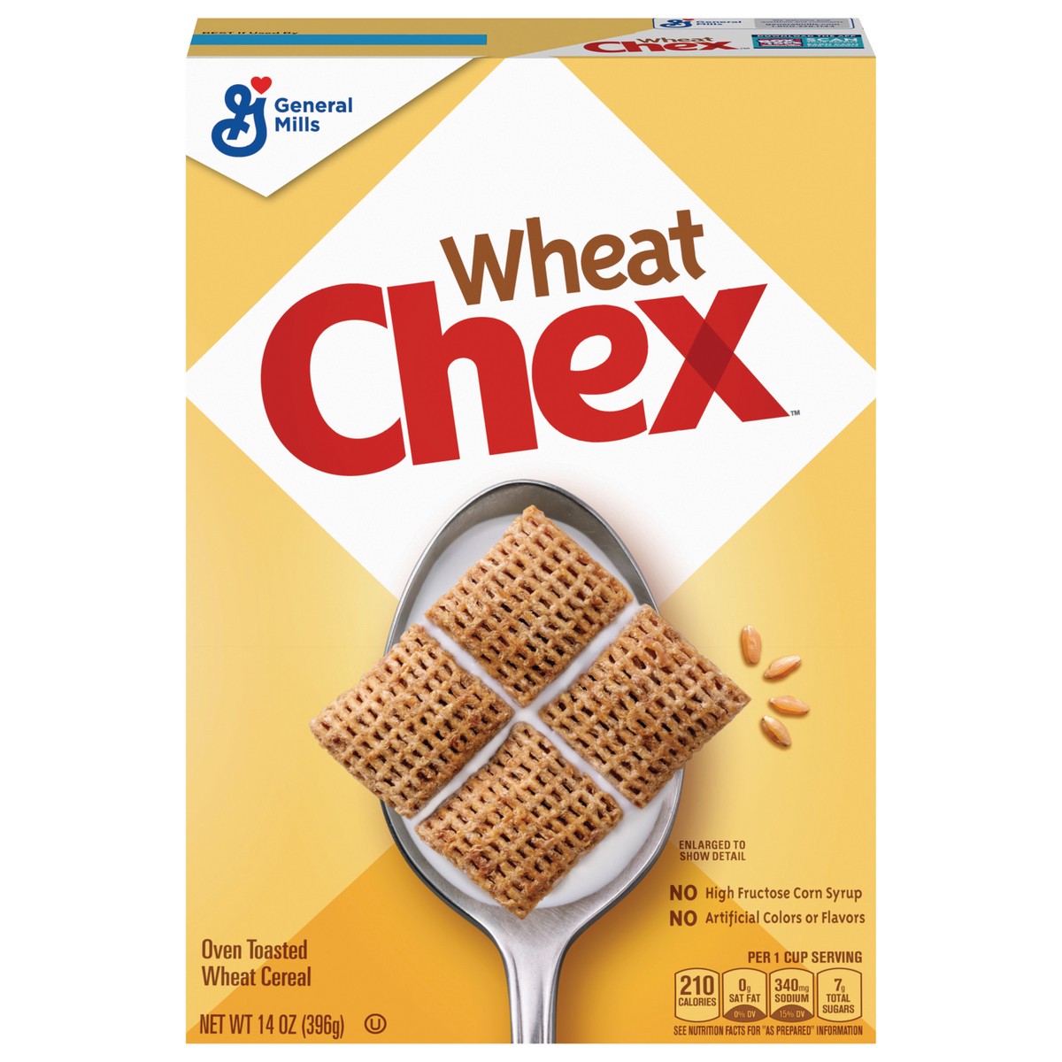 slide 1 of 9, Wheat Chex Breakfast Cereal, Homemade Chex Mix Ingredient, 14 oz, 14 oz