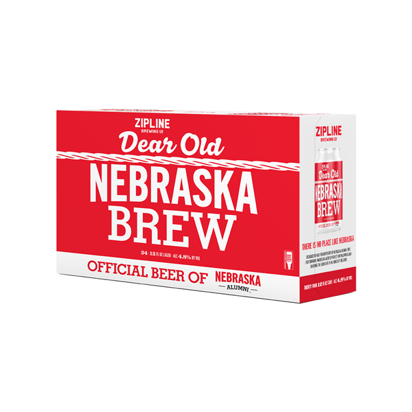 slide 1 of 1, Zipline Dear Old Nebraska Brew Cans 24Pk, 12 fl oz