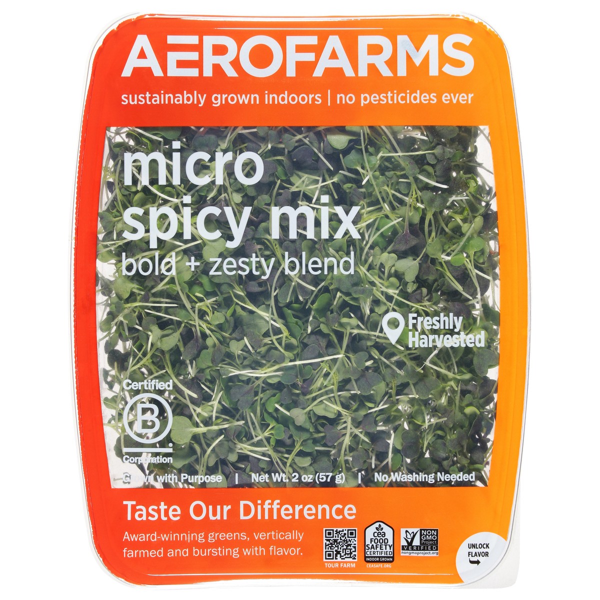 slide 1 of 9, AeroFarms Micro Spicy Mix 2 oz, 2 oz