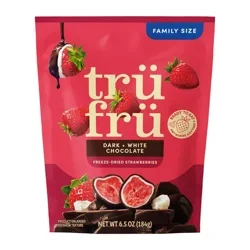 Tru Fru Dark & White Chocolate Freeze Dried Strawberries