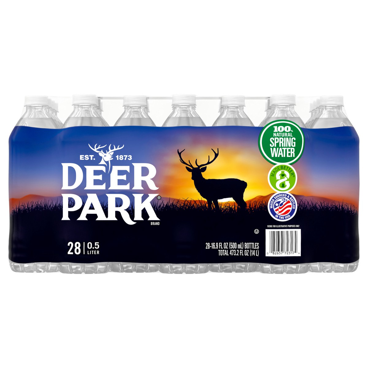 slide 5 of 7, DEER PARK Brand 100% Natural Spring Water, 16.9-ounce plastic bottles (Pack of 28), 28 ct; 16.9 fl oz