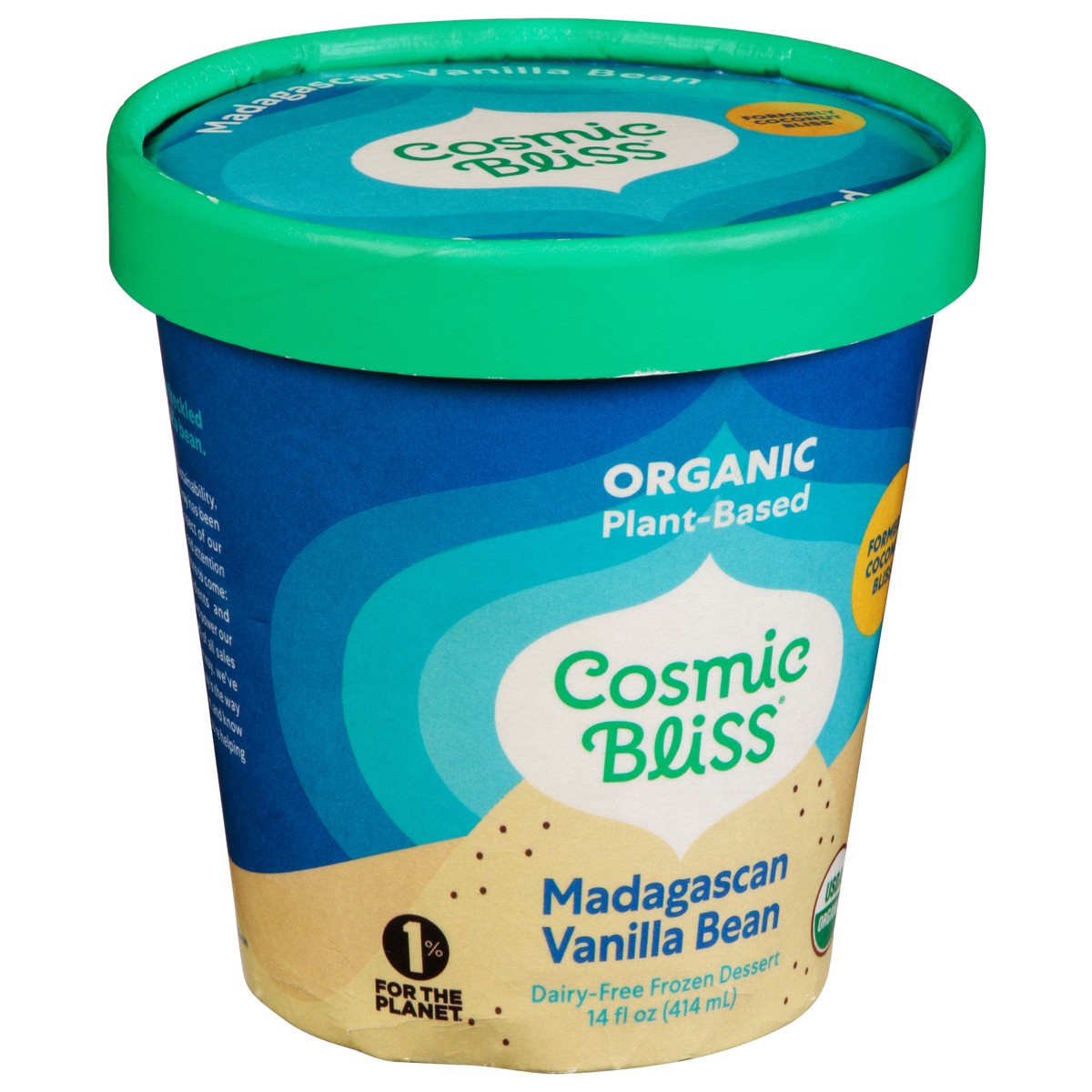 slide 13 of 14, Cosmic Bliss Dairy-Free Madagascan Vanilla Bean Frozen Dessert 14 fl oz, 14 fl oz